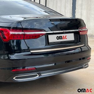 Audi A6 Tailgate Trim - Omac - S.Steel - Gloss Silver - '19-'24